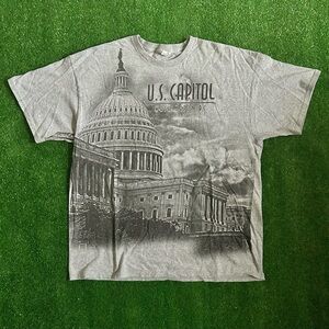 Delta Gray Washington D.C. U.S. Capitol Graphic Tee